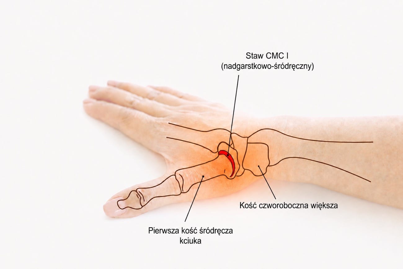 anatomia stawu śródręczno-nadgarstkowego - CMC I